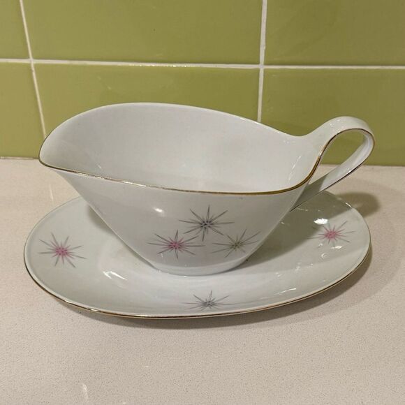 SELTMANN WEIDEN E. Bavaria Isolde 74 Gravy Boat with Starbursts - Picture 2 of 9